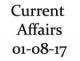 Current Affairs 1st Aug 2017